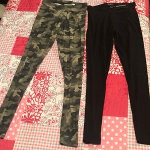 black and camo Leggings